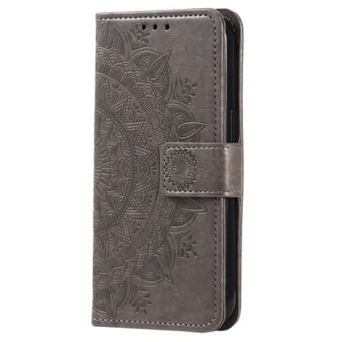 SKALO Samsung S23 Mandala Plånboksfodral - Grå