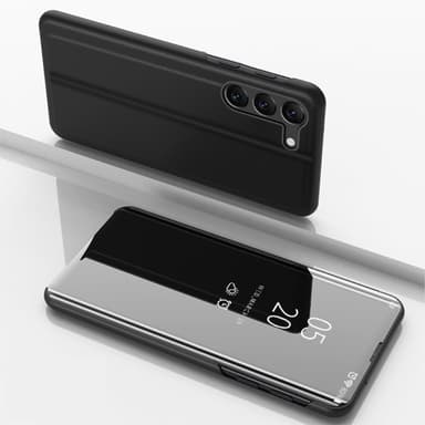 SKALO Samsung S23 Clear View Spegel fodral - Svart