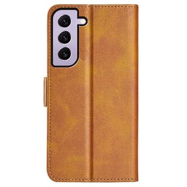 SKALO Samsung S23 Premium Plånboksfodral - Ljusbrun