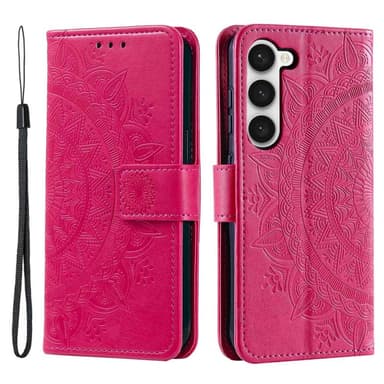 SKALO Samsung S23 Mandala Plånboksfodral - Cerise