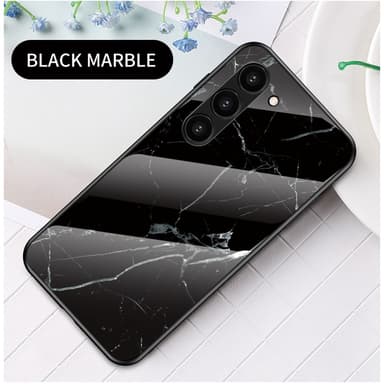 SKALO Samsung S23 Marmor Härdat Glas TPU-skal - Motiv 3