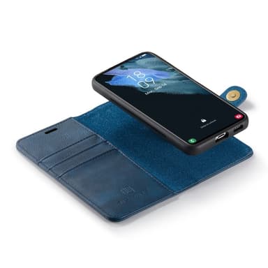 DG MING Samsung S23 2-i-1 Magnet Plånboksfodral - Blå
