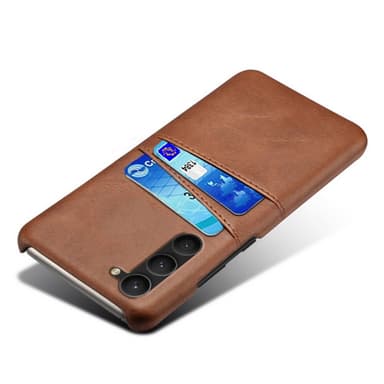 SKALO Samsung S23 PU-Läder Korthållare Skal - Brun