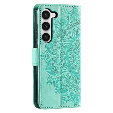 SKALO Samsung S23 Mandala Plånboksfodral - Turkos