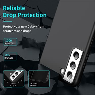 SKALO Samsung S23 Ultratunn TPU-Skal Magnetring - Svart