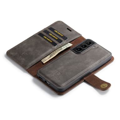 DG MING Samsung S23 2-i-1 Magnet Plånboksfodral - Grå