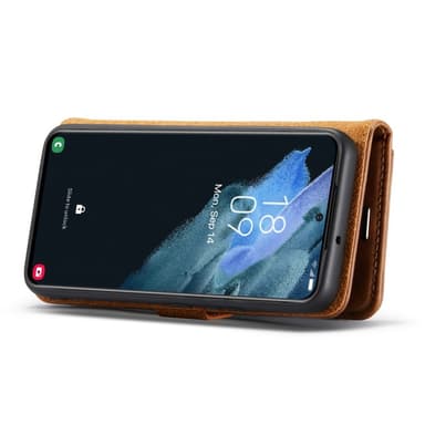 DG MING Samsung S23 Plus 2-i-1 Magnet Plånboksfodral - Brun
