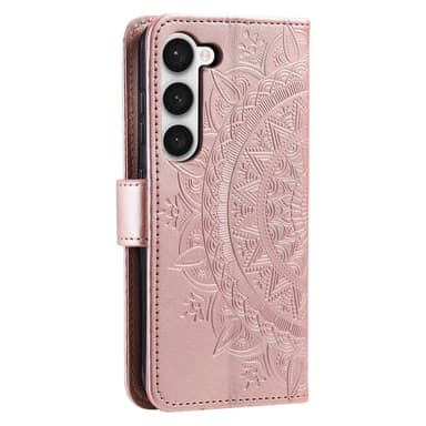 SKALO Samsung S23 Mandala Plånboksfodral - Roséguld