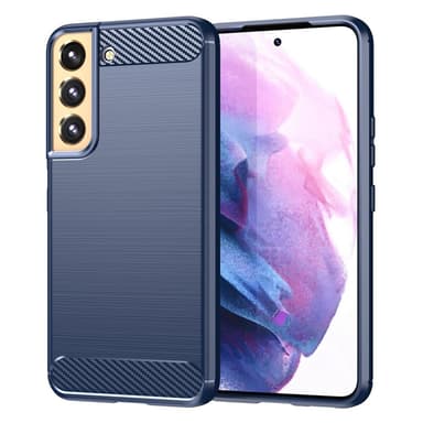 SKALO Samsung S23 Armor Carbon Stöttåligt TPU-skal - Blå
