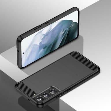 SKALO Samsung S23 Armor Carbon Stöttåligt TPU-skal - Svart