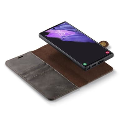 DG MING Samsung S23 Ultra 2-i-1 Magnet Plånboksfodral - Grå