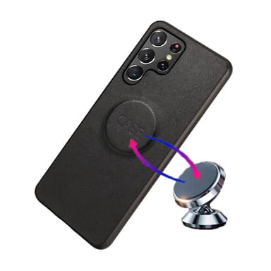 SKALO Samsung S23 Ultra DOLIZMA 2 i 1 Magnet Plånboksfodral - Svart