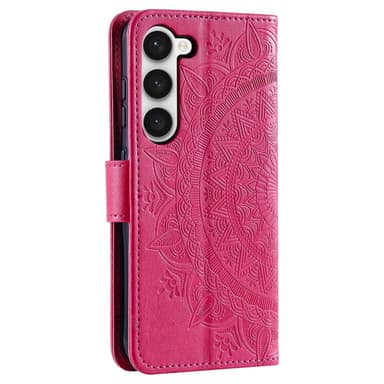 SKALO Samsung S23 Mandala Plånboksfodral - Cerise