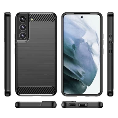 SKALO Samsung S23 Armor Carbon Stöttåligt TPU-skal - Svart