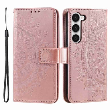 SKALO Samsung S23 Mandala Plånboksfodral - Roséguld