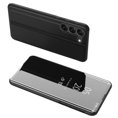 SKALO Samsung S23 Plus Clear View Spegel fodral - Svart