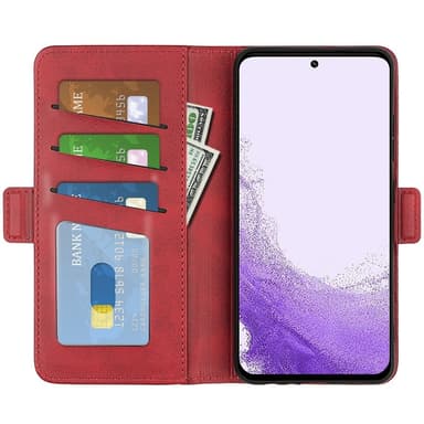 SKALO Samsung S23 Premium Plånboksfodral - Röd