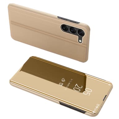 SKALO Samsung S23 Clear View Spegel fodral - Guld