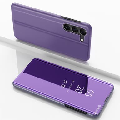 SKALO Samsung S23 Clear View Spegel fodral - Lila