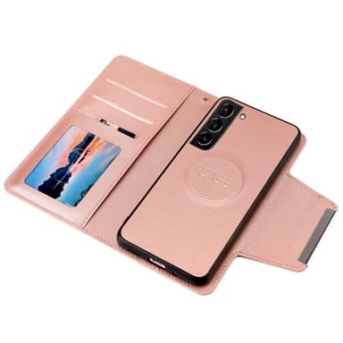 SKALO Samsung S23 Plus DOLIZMA 2 i 1 Magnet Plånboksfodral - Roséguld