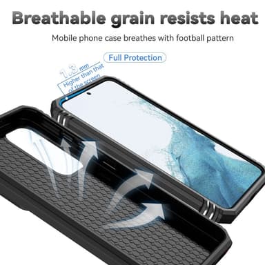 SKALO Samsung S23 Plus Armor Hybrid Metallring Kameraslider - Svart