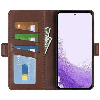 SKALO Samsung S23 Premium Plånboksfodral - Brun