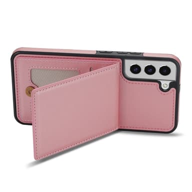 SKALO Samsung S23 PU Läder Skal med Plånbok - Roséguld