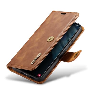 DG MING Samsung S23 Plus 2-i-1 Magnet Plånboksfodral - Brun