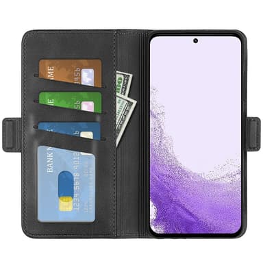 SKALO Samsung S23 Premium Plånboksfodral - Svart