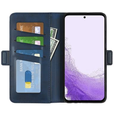 SKALO Samsung S23 Premium Plånboksfodral - Blå