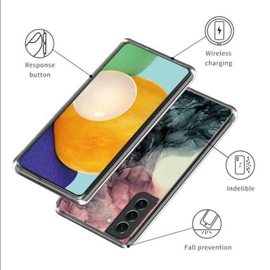 SKALO Samsung S23 Marmor TPU-skal - Motiv 1