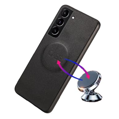 SKALO Samsung S23 Plus DOLIZMA 2 i 1 Magnet Plånboksfodral - Svart