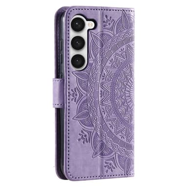 SKALO Samsung S23 Mandala Plånboksfodral - Lila