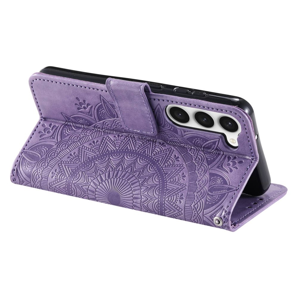 SKALO Samsung S23 Mandala Plånboksfodral - Lila