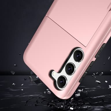 SKALO Samsung S23 Armor Skal Korthållare - Svart