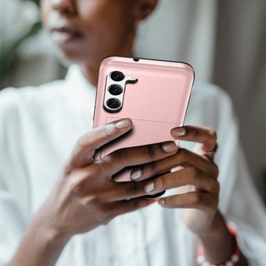 SKALO Samsung S23 Armor Skal Korthållare - Svart