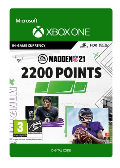 MADDEN NFL 21 - 2200 Madden Points - XBOX One,Xbox Series X,Xbox Serie