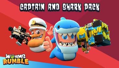 Worms Rumble - Captain & Shark Double Pack - PC Windows