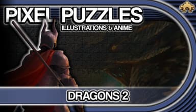 Pixel Puzzles Illustrations & Anime - Jigsaw pack: Dragons 2 - PC Wind