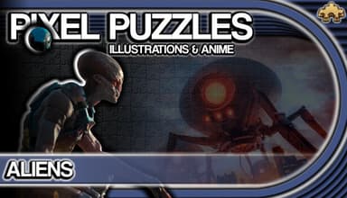 Pixel Puzzles Illustrations & Anime - Jigsaw pack: Aliens - PC Windows