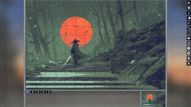 Pixel Puzzles Illustrations & Anime - Jigsaw pack: Samurai - PC Window
