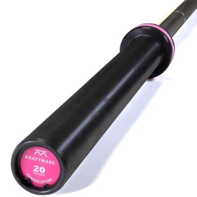Kraftmark Internationell Skivstång 50 mm Styrkelyftning Black Raw 20 kg, Skivstång