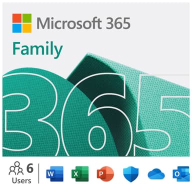 Microsoft 365 Family - Premium Office-appar - 12 månaders prenumeration