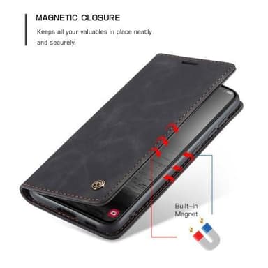 CASEME Plånboksfodral Samsung Galaxy S23+ - Svart