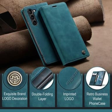 CASEME Plånboksfodral Samsung Galaxy S23 - Blå