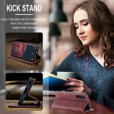 CASEME Plånboksfodral Samsung Galaxy S23 - Röd