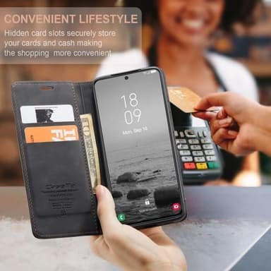 CASEME Plånboksfodral Samsung Galaxy S23 - Svart