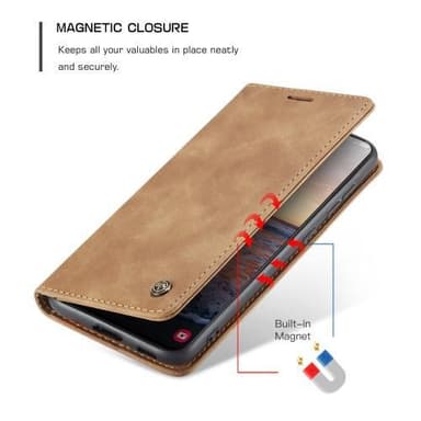 CASEME Plånboksfodral Samsung Galaxy S23 - Brun