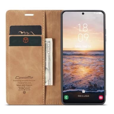 CASEME Plånboksfodral Samsung Galaxy S23 - Brun