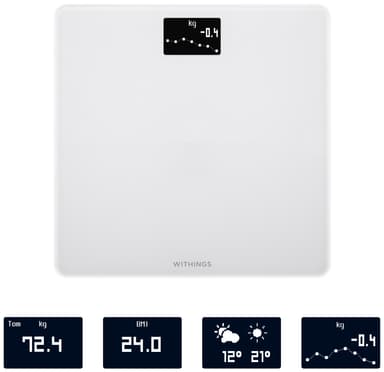 Withings Body badrumsvåg WITWBS06BK (vit)